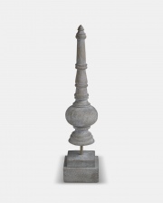 Tall Grey Decorative Finial by The Vintage Garden Room